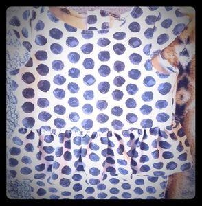 Genuine Kids OSHKOSH Tailored Polka Dot Zip up